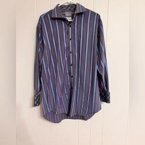 Thomas Dean Button Down Sz‎ L Blue